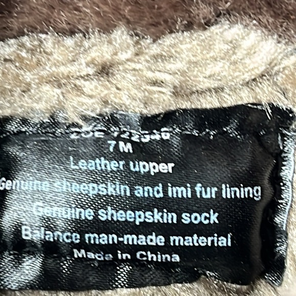 Bjorndal leather & sheepskin lined brown boots Sz 7 - Picture 10 of 10